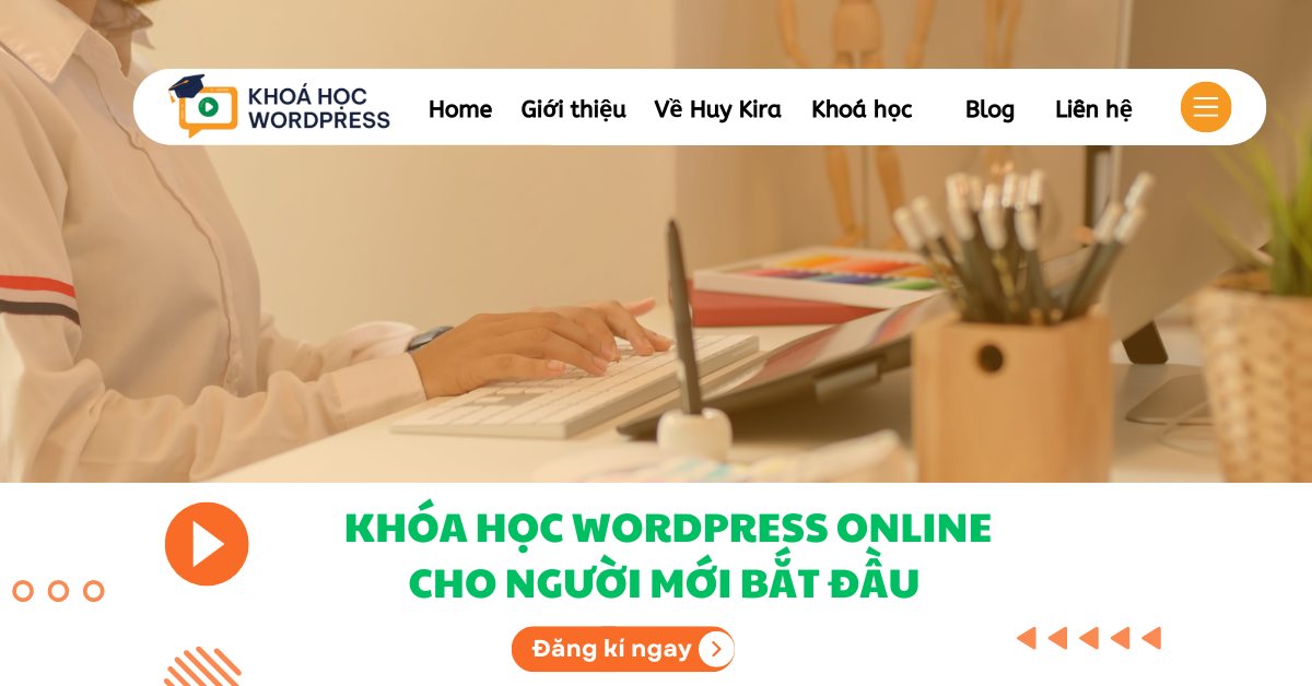 Khóa học WordPress online cho người mới bắt đầu 